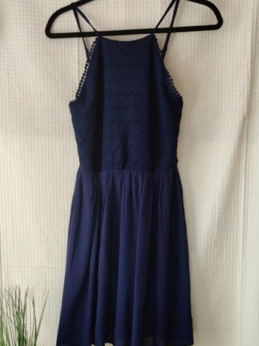 Lily Rose A-Line D. Blue Mini Dress Size S